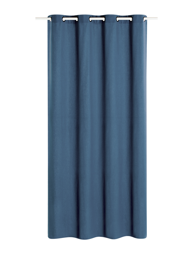 Rideau MARENGA coloris bleu indigo 140 x 260 cm