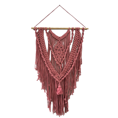4MURS Suspension en macramé Suri Rose