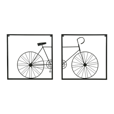 Déco murale métal Rebecka Noir