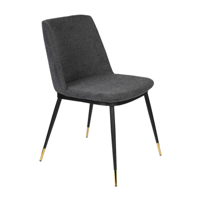 Chaise Lionel Gris moyen 1 place