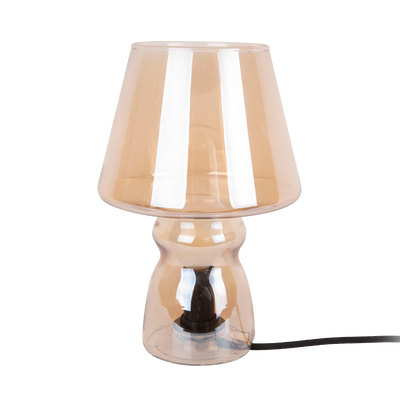 PRESENT TIME Lampe à poser Classic glass Ambré transparent