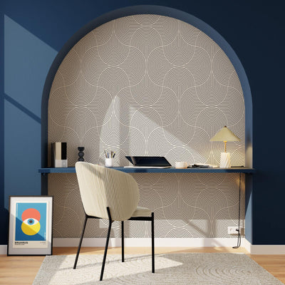 Papier peint intissé Rafaella Blanc nacré