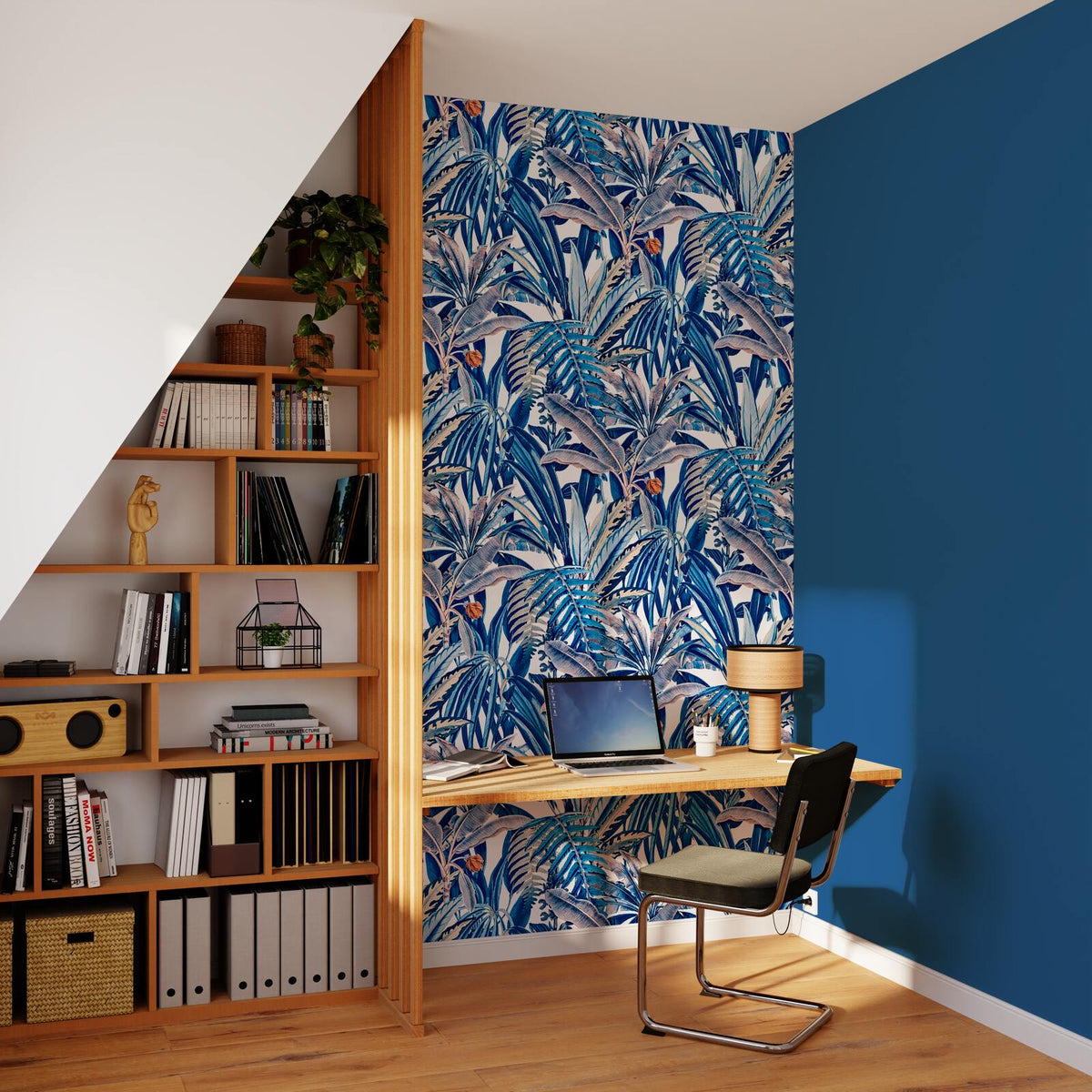 Papier peint intissé Calypso Bleu nuit