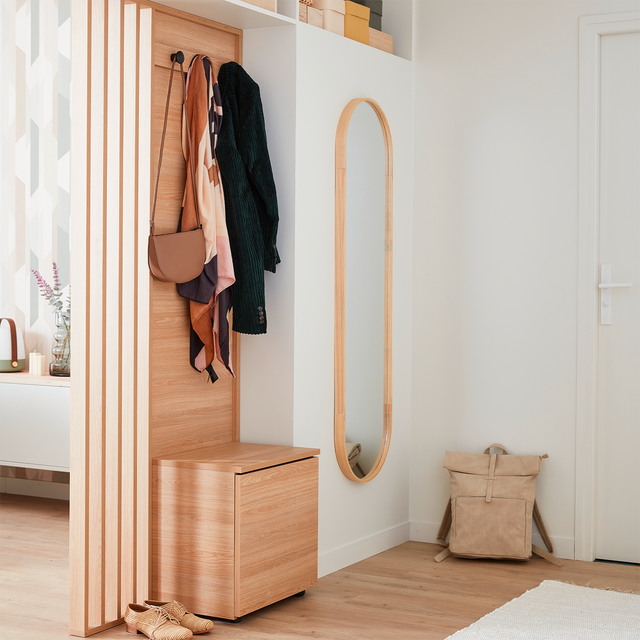 4MURS Meuble d'entrée WELCOME coloris chêne naturel