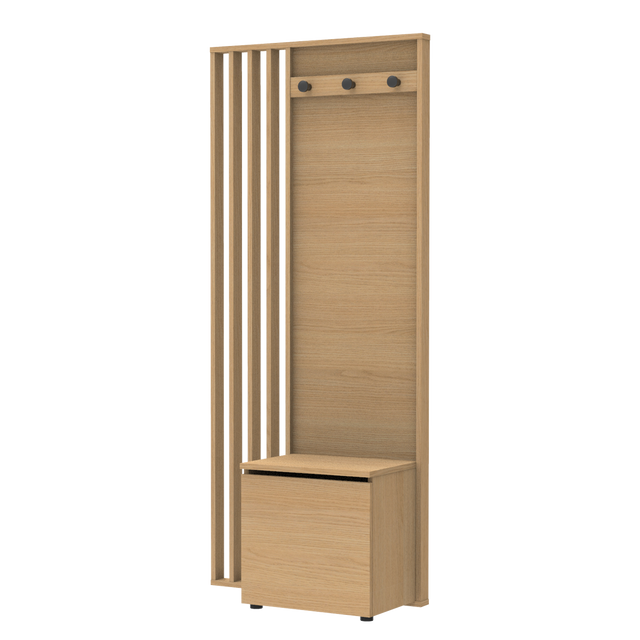 4MURS Meuble d'entrée WELCOME coloris chêne naturel