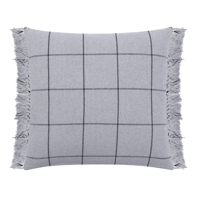 Housse de coussin PAOLO coloris gris souris 40 x 40 cm