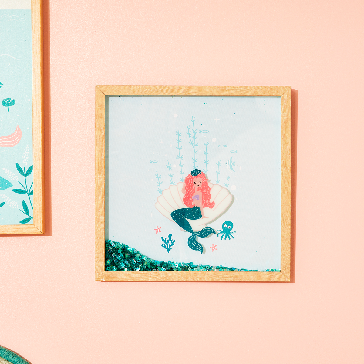 4MURS Tableau embelli Sirenina Bleu
