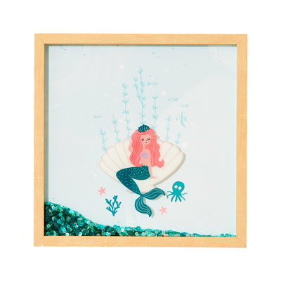 4MURS Tableau embelli Sirenina Bleu
