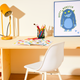 4MURS Toile embellie Cute monster Bleu