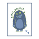 4MURS Toile embellie Cute monster Bleu