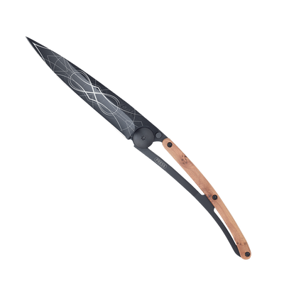 DEEJO Couteau Infini Black, genévrier