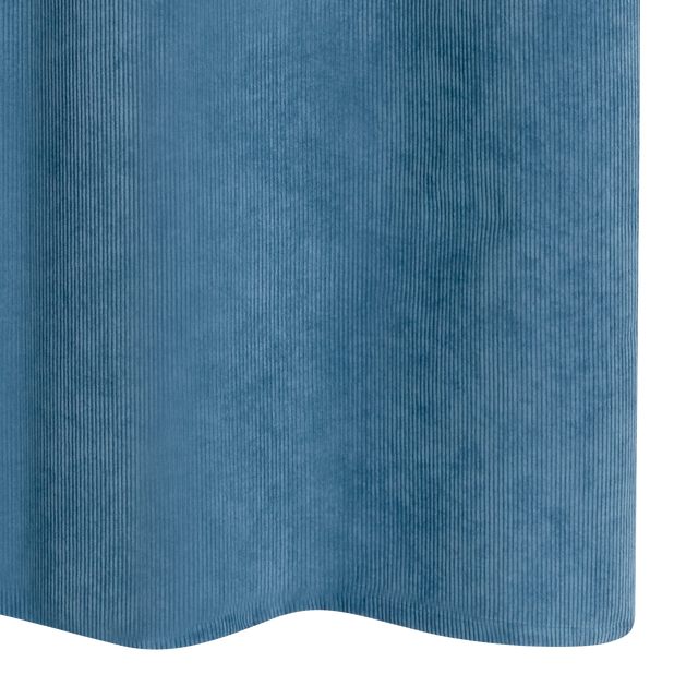 Rideau GATIEN coloris bleu jean 140 x 260 cm