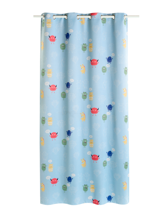 4MURS Rideau occultant CUTE MONSTER multicolore 140 x 250 cm