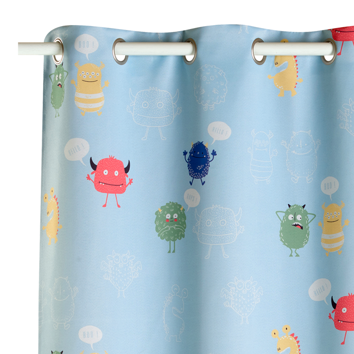 4MURS Rideau occultant Cute monster Multicolore