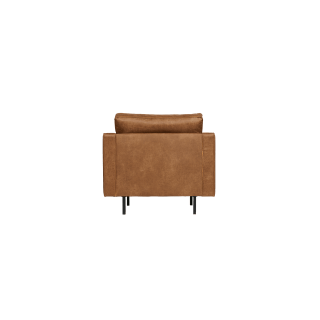 BePure Fauteuil RODEO coloris COPA COGNAC capitonné
