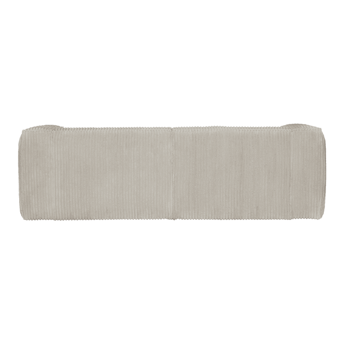 WOOOD Canapé Bean Ribcord naturel 4 places