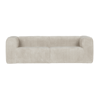 WOOOD Canapé Bean Ribcord naturel 4 places