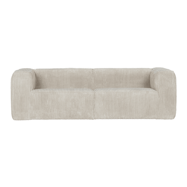 WOOOD Canapé BEAN coloris RIBCORD NATUREL 3 places