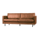 BEPUREHOME Canapé Rodeo Copa cognac capitonné 3 places