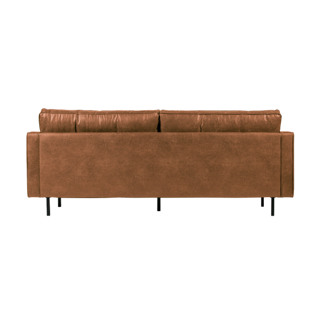 BePure Canapé RODEO coloris COPA COGNAC capitonné 3 places