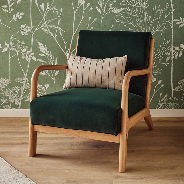 WOOOD Fauteuil MARK coloris vert sapin