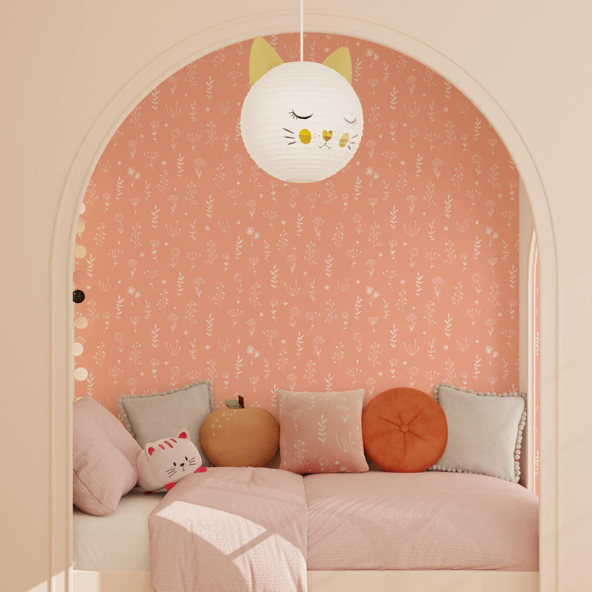 4MURS Papier peint intissé Fantine Terracotta