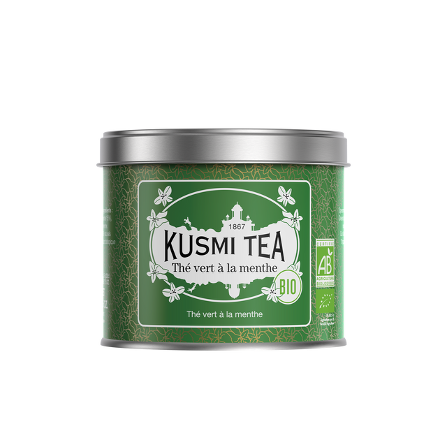 KUSMI TEA Thé vert en vrac MENTHE BIO