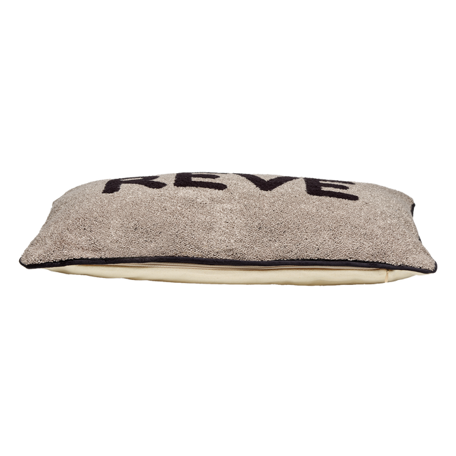 Coussin REVE coloris taupe 30 x 50 cm