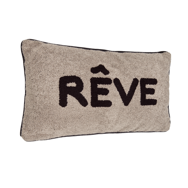 Coussin REVE coloris taupe 30 x 50 cm