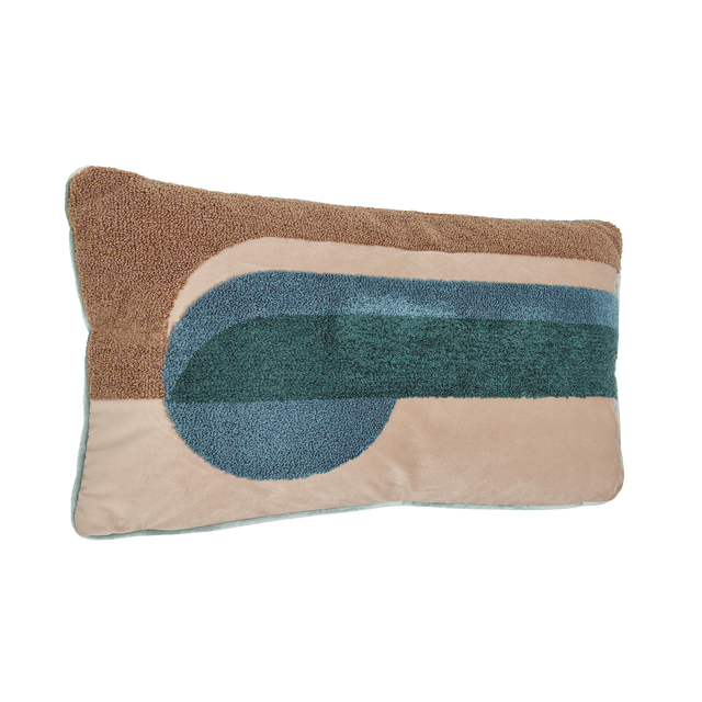 Coussin SOREN coloris bleu 30 x 50 cm