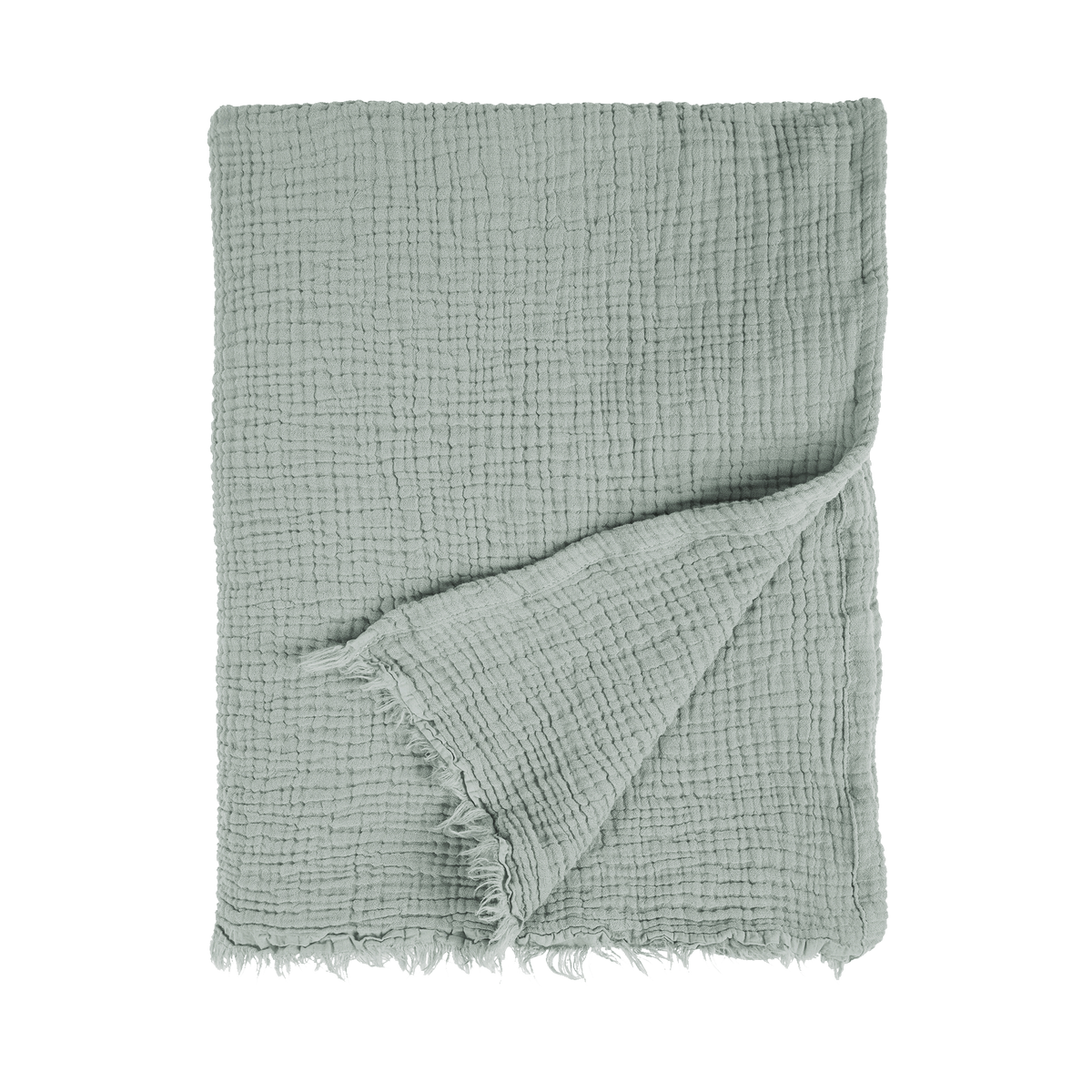 Plaid gaze de coton Grisha Iceberg