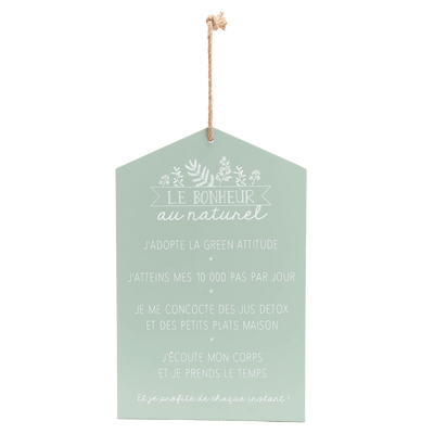 AMADEUS CADES Déco murale Bonheur au naturel Vert