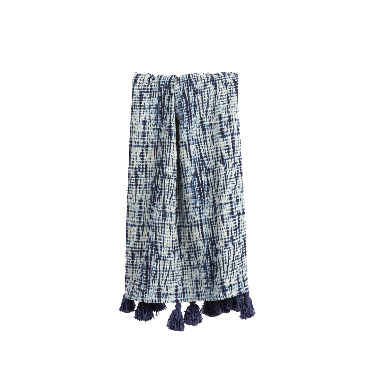Plaid coton recyclé Tia Indigo