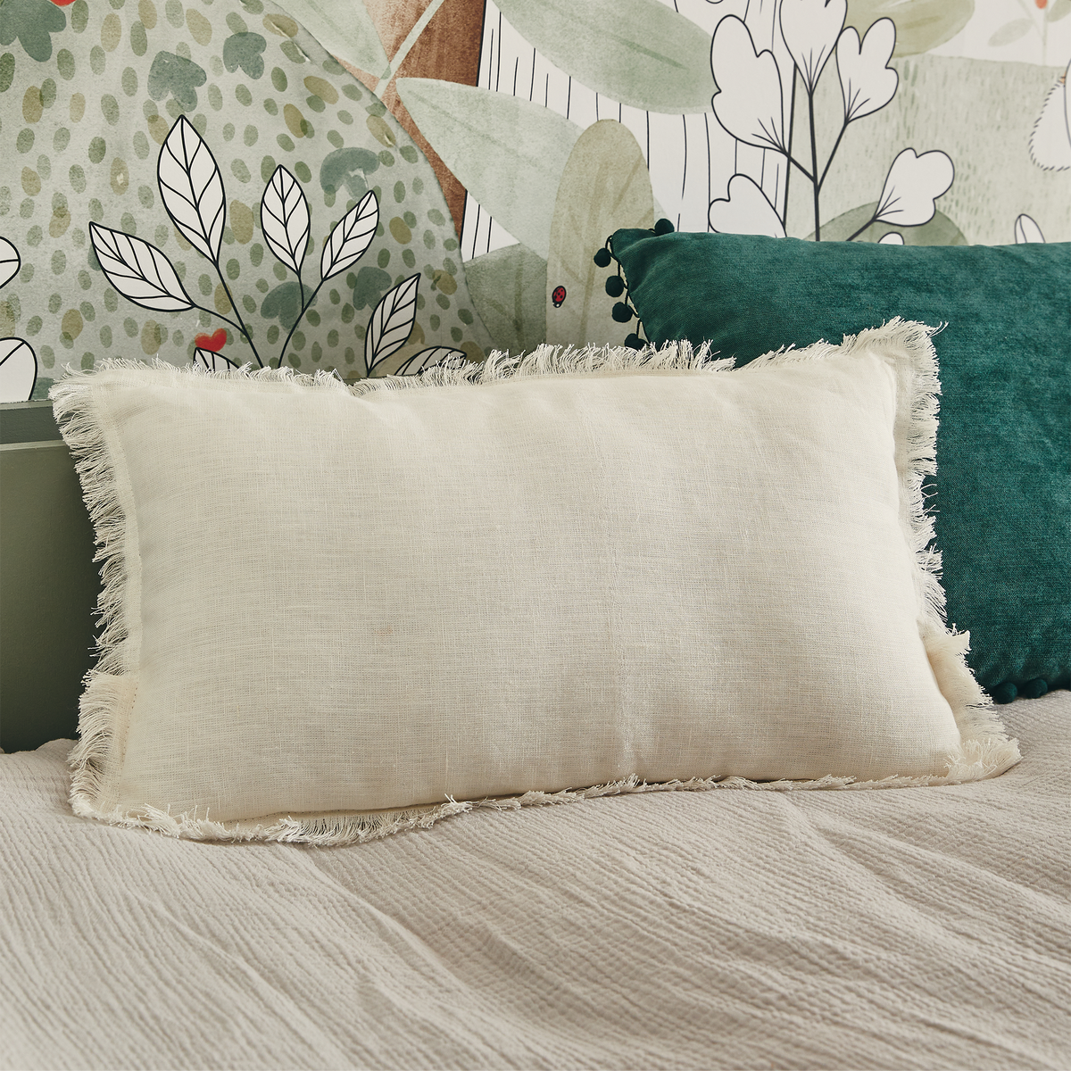 Coussin Naya Blanc naturel