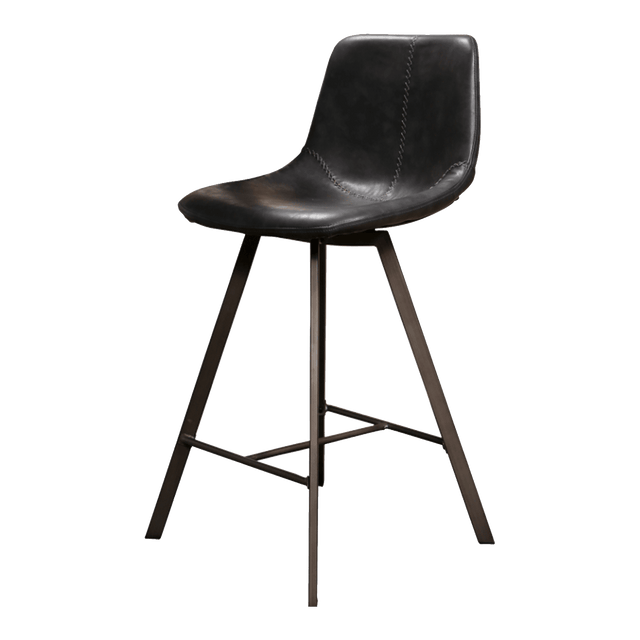 Tabouret de plan de travail ZIGGY coloris noir