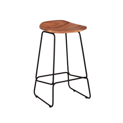 Tabouret de plan de travail Liam Acacia 1 place