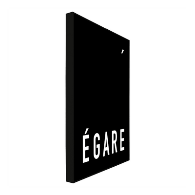 4MURS Tableau Egare Noir et blanc