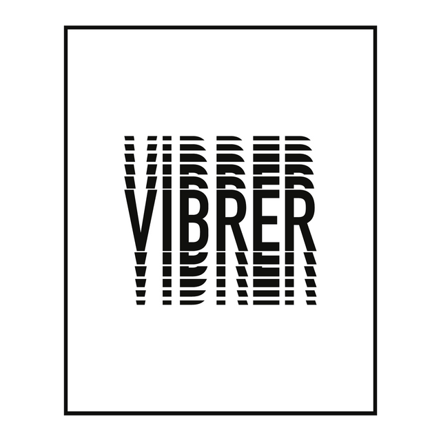 4MURS Tableau VIBRER coloris noir et blanc