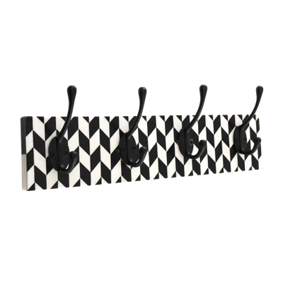 Patère Coco Noir et blanc