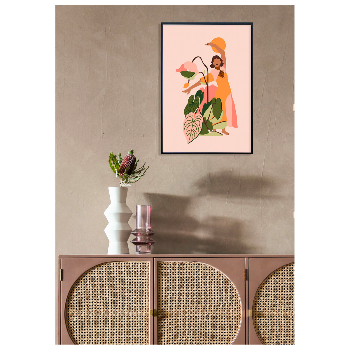 SERGEANTPAPER Affiche Reveil nature a3 Orange et vert