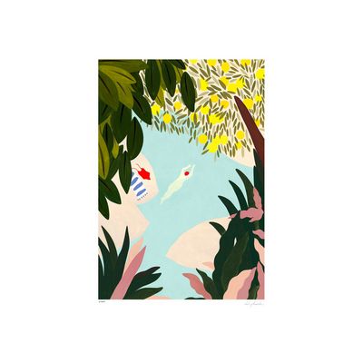 SERGEANTPAPER Affiche Toscane a3 Bleu, vert et jaune