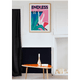 SERGEANTPAPER Affiche Endless summer Rose, vert et bleu