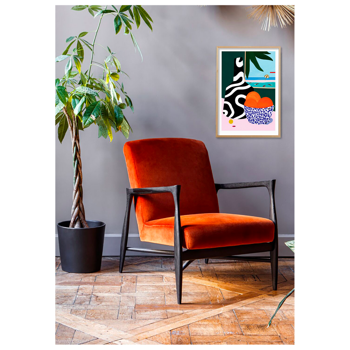 SERGEANTPAPER Affiche Lanzarote a3 Vert, orange et bleu