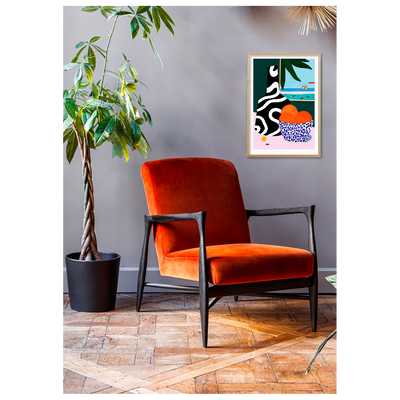 SERGEANTPAPER Affiche Lanzarote a3 Vert, orange et bleu