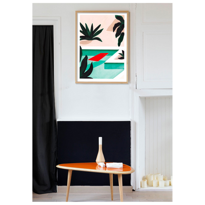 SERGEANTPAPER Affiche Coconut groove Beige et vert