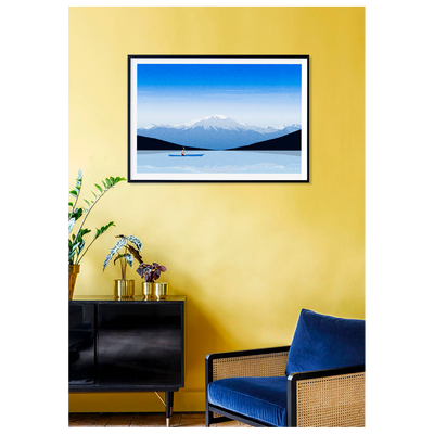 SERGEANTPAPER Affiche Les grands lacs Bleu