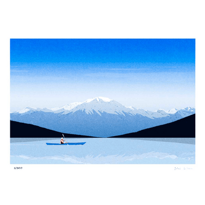 SERGEANTPAPER Affiche Les grands lacs Bleu