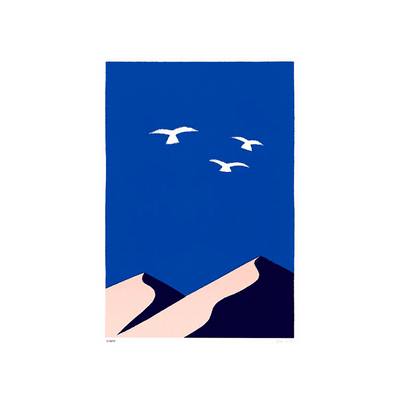 SERGEANTPAPER Affiche Ailleurs 1 a3 Bleu et beige