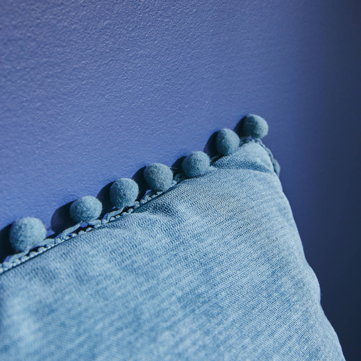 Coussin Bommel Vert canard