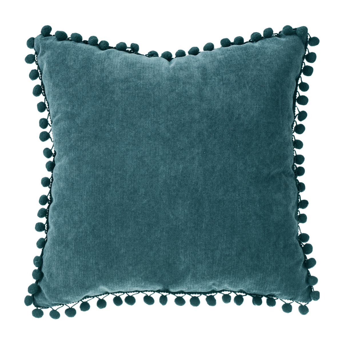 Coussin Bommel Vert canard